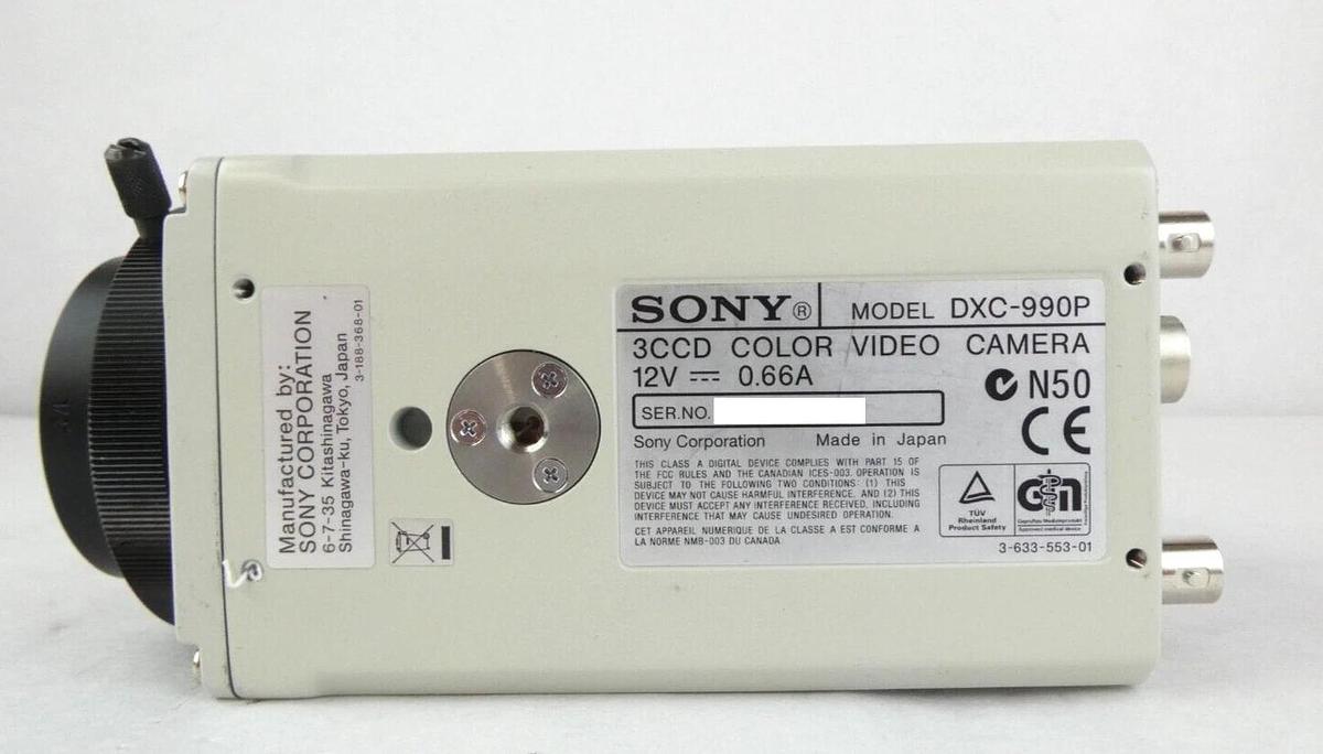 Used Sony DXC-990P 3CCD Camera Color ExwaveHAD DSP Inspection Working Surplus