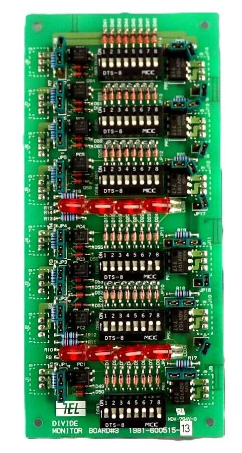 Used TEL Tokyo Electron 1981-600515-13 Divide Monitor Board PCB Working Surplus