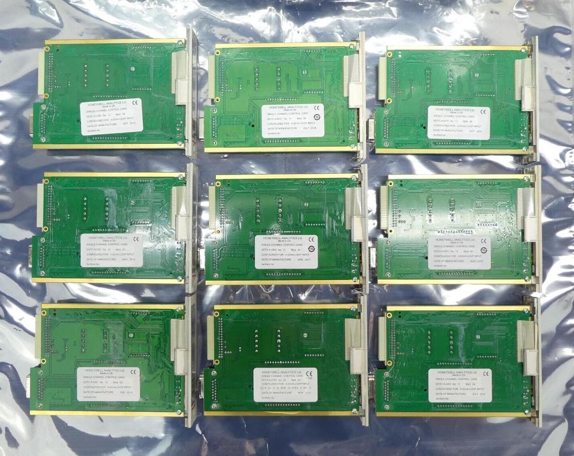 Used Honeywell Analytics 05701-A-0301 Single Channel Control PCB Card Lot of 9 Spare