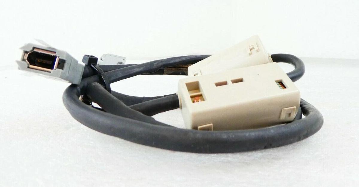 Used Nikon FX-601F X Y Theta Encoder Cable Set of 3 Yaskawa JUSP-BA01 Working Surplus