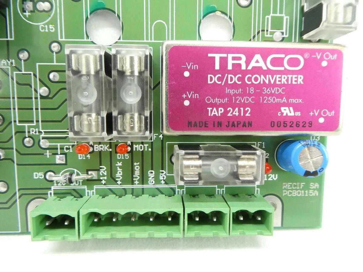 Used RECIF Technologies PWRC0115B DC/DC Converter Board PCB PCB0115A Working Surplus