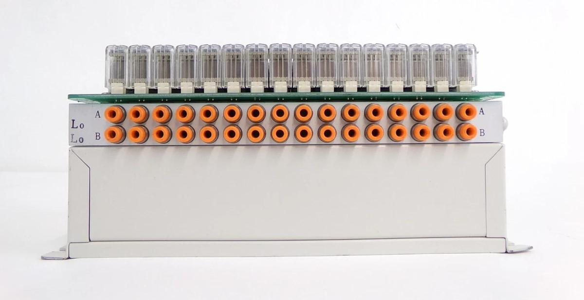 Used SMC IN587-07-A 16-Port Gas Panel Pneumatic Manifold Working Surplus