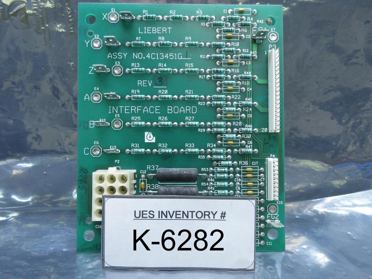 Used Liebert 4C13451G1 Interface Board PCB Rev. 3 ASML SVG 90S DUV Lithography Used