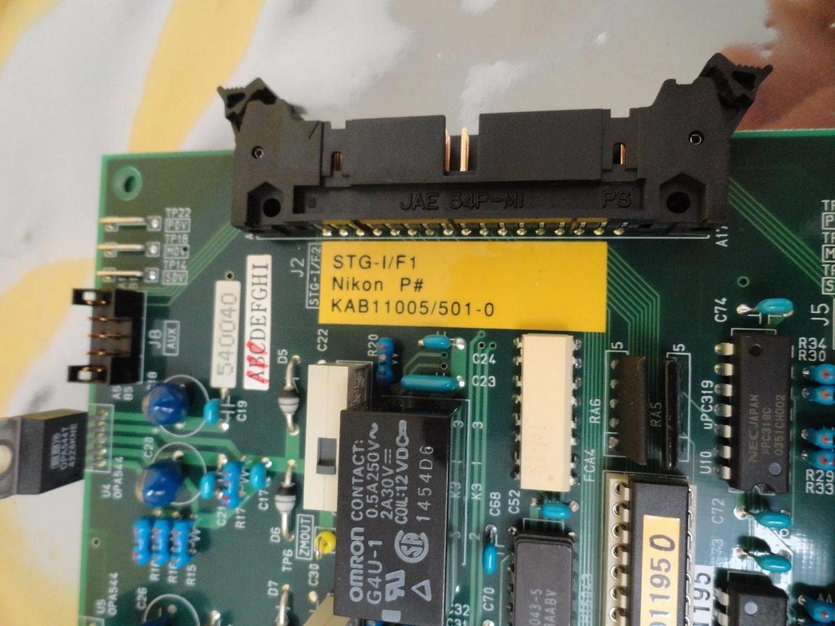 Used Nikon 4S003-057 Relay Board PCB STG-I/F1 KAB11005/501-0 Optistation 7 Working