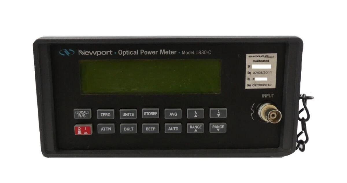 Used Newport 1830-C Dual Channel Optical Power Meter Module Working Surplus