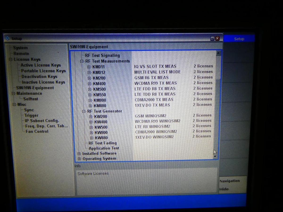 Used Rohde & Schwarz 1201.0002K50 Wideband Radio Comm Tester CMW 500 V 3.5.131