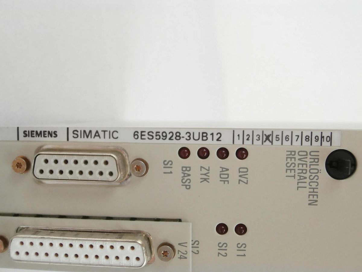 Used Siemens 6ES5928-3UB12 CPU 928 B PCB Card SIMATIC 6ES5752-0AA22 Balzers Unaxis