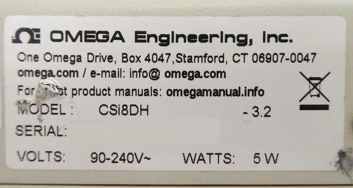 Used Omega Engineering CSi8D Series Dual Output Benchtop Controller Working Surplus