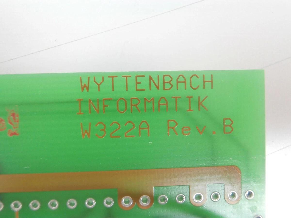 Used Balzers 1-Axis Pos. CPU VME Panel PCB PANCO-LAN Wyttenbach W322A Unaxis Working