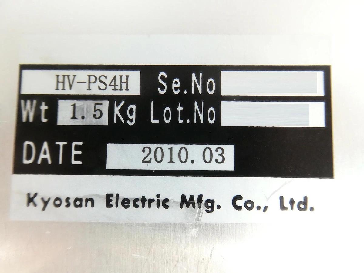 Used Kyosan Electric HV-PS4H HV Power Module TEL Tokyo Electron Working