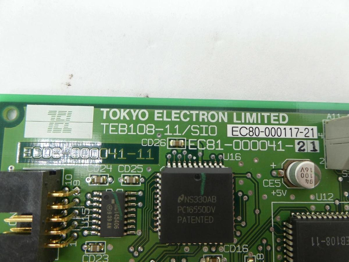 Used TEL Tokyo Electron EC80-000117-21 PCB Card TEB108-11/SIO ACT8 Working Surplus
