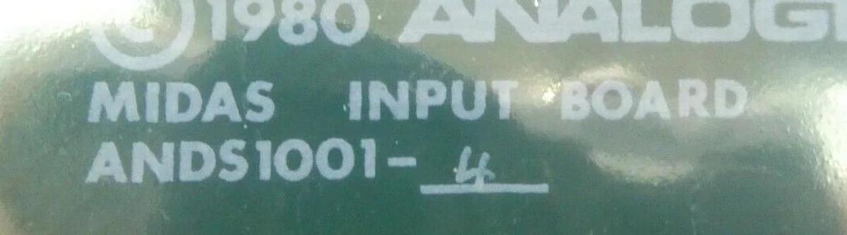 Analogic ANDS1001-4 Midas Input Board PCB Varian VSEA F9092001 New Surplus