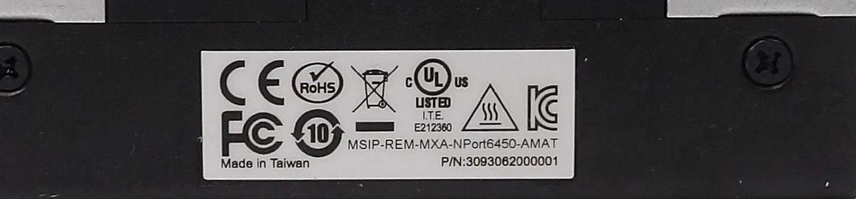 Used Moxa 3093062000001 Secure Device Server NPort 6450-AMAT 0190-44195 Lot of 5