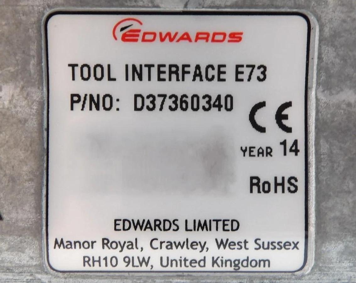Used Edwards D37360340 Vacuum Pump E73 Tool Interface MicroTIM Module Working