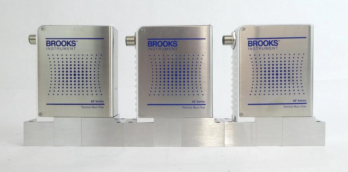 Used Brooks Instrument GF125CXXC Mass Flow Controller MFC Lot of 9 Working Spare