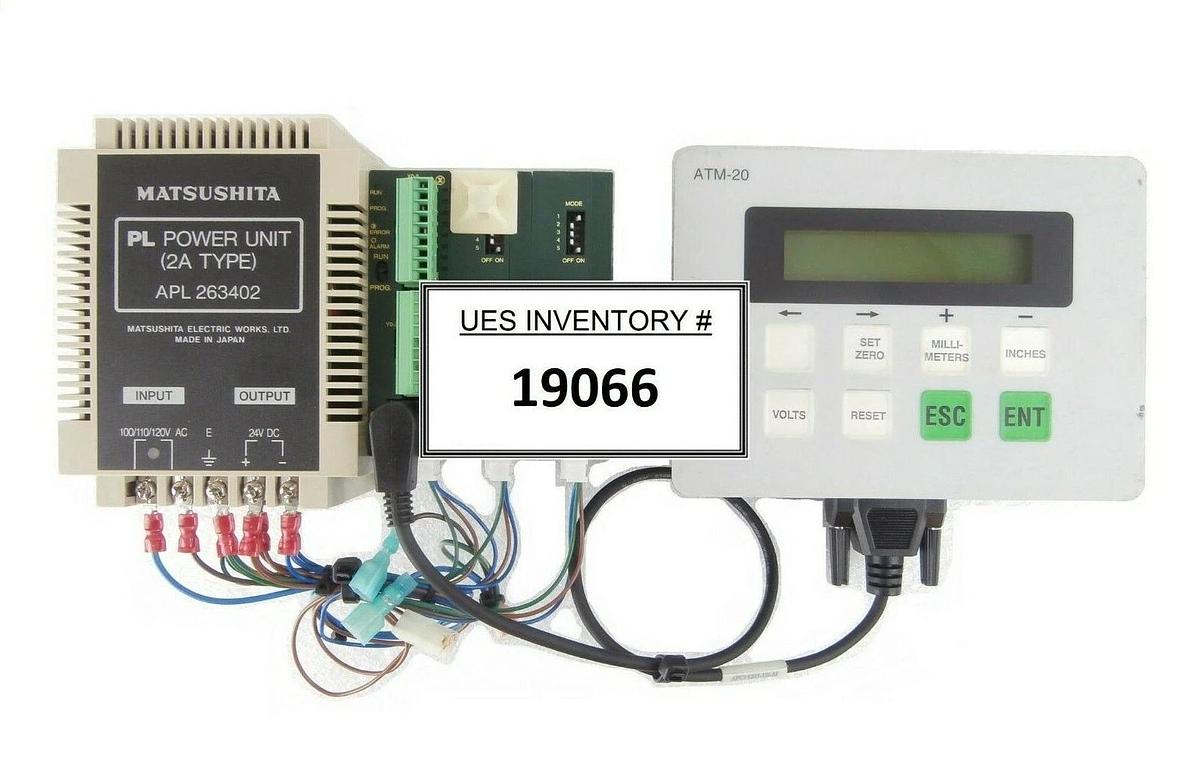 Used Matsushita FP0 Series PLC Set with Display NAiS FP0-C10RS FP0-A21 ATM-20 Working