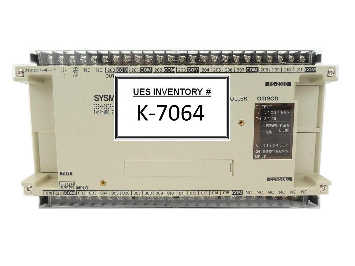 Used Omron C28H-C6DR-DE Programmable Logic Controller PLC SYSMAC C28H Working Spare
