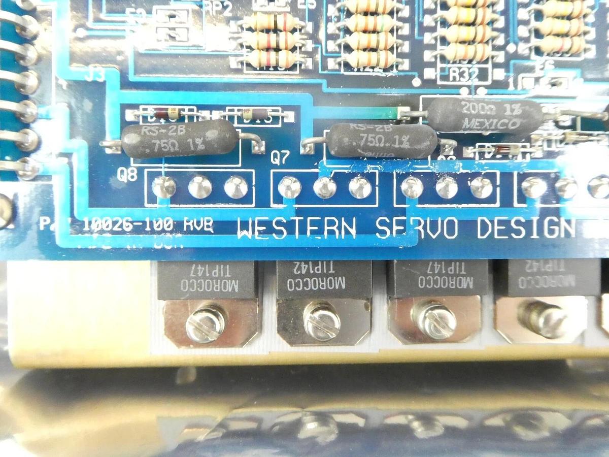 Used Western Servo Design 10026-100 Linear Servo Amp LDH-A1-3/2.5-WJA Working Spare