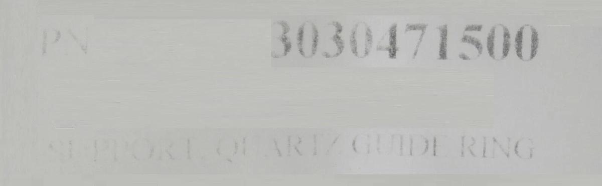 Mattson Technology 303-04715-00 Quartz Guide Ring Support New Surplus