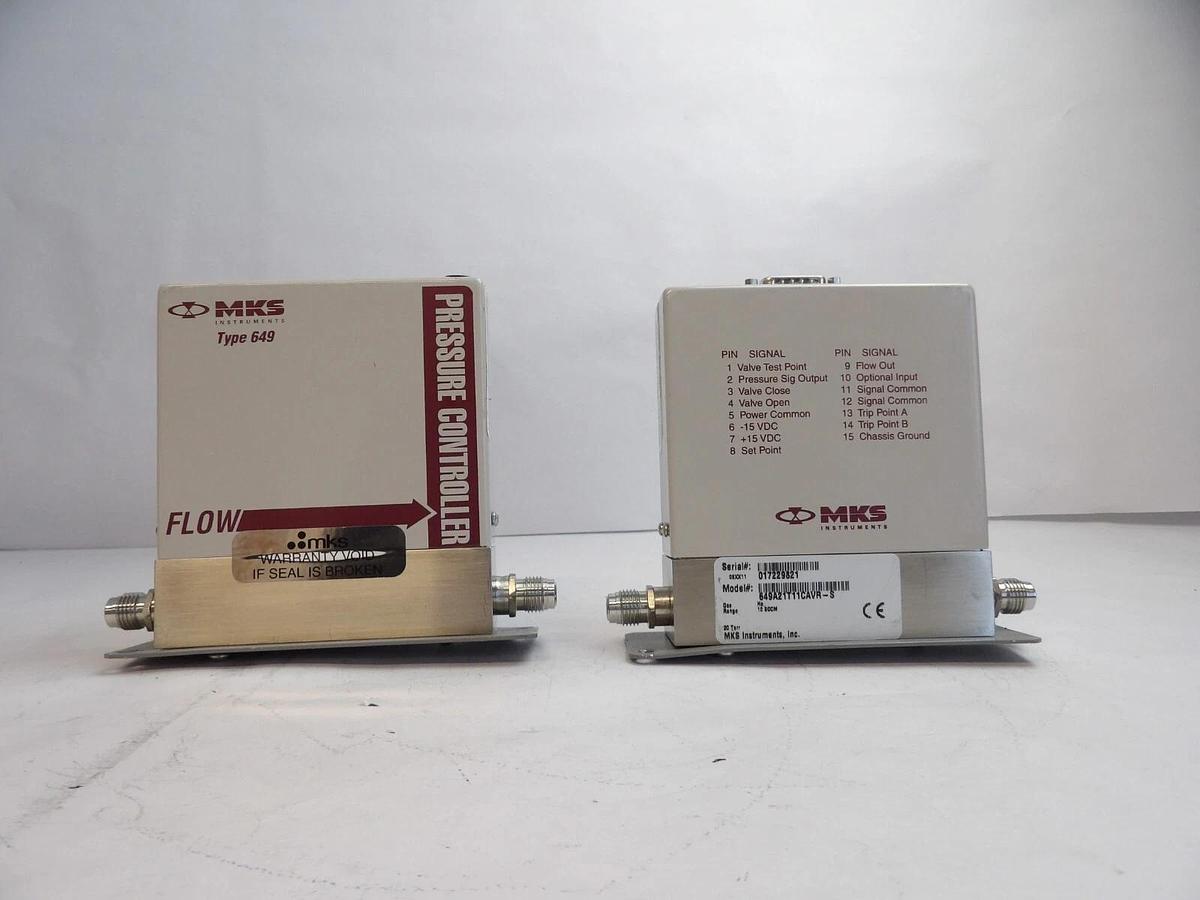 Used MKS Instruments 649A21T11CAVR-S Pressure Controller Type 649 Lot of 2 Working