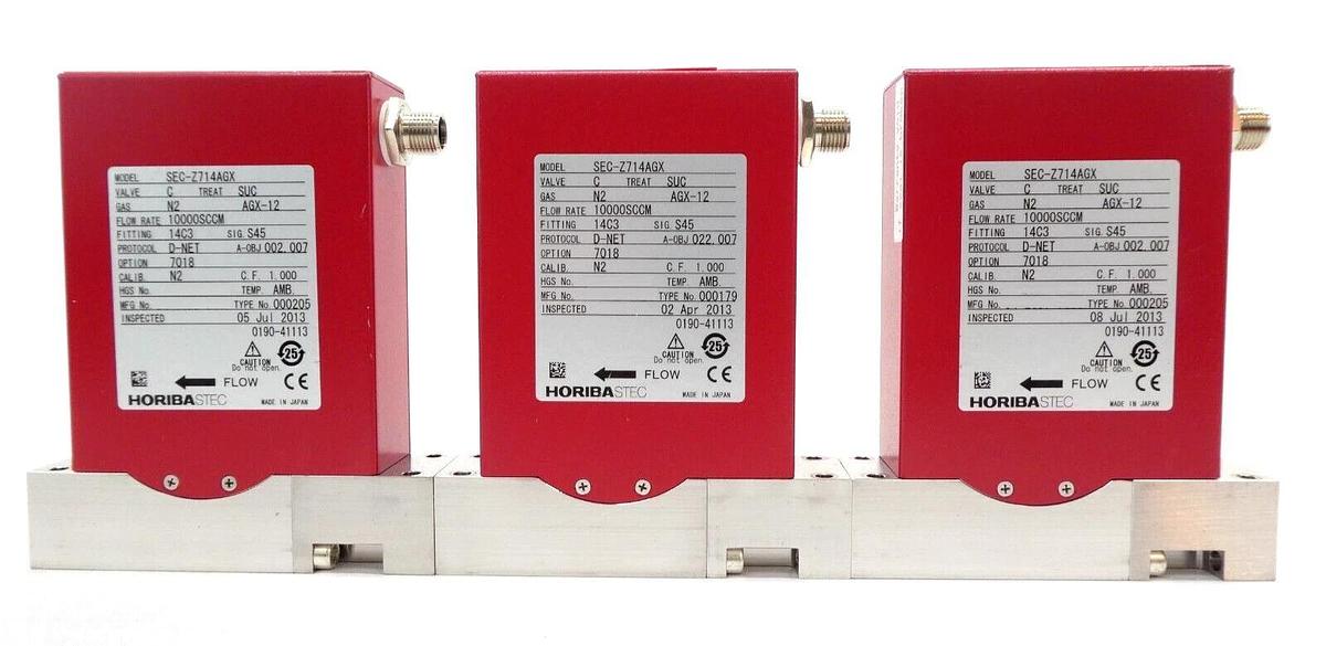 Used Horiba STEC SEC-Z714AGX Mass Flow Controller MFC Z700 Reseller Lot of 12 Working