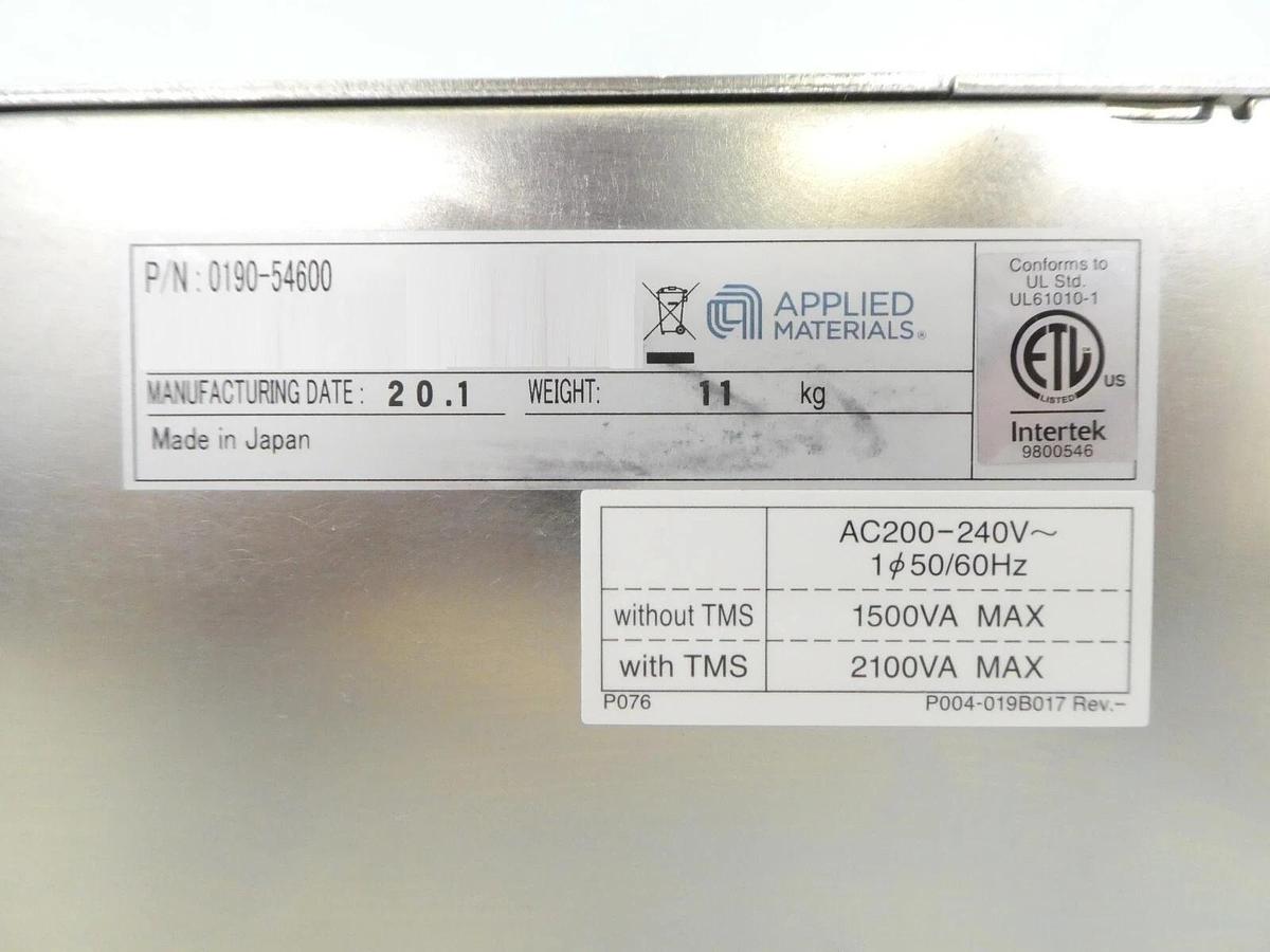 Used STP AMAT Applied Materials 0190-54600 Turbomolecular Pump Controller Tested Work