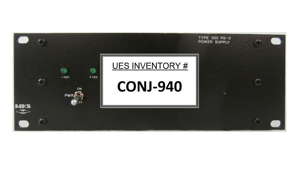Used MKS Instruments 260PS-3 Power Supply Type 260 PS-3 Working Surplus