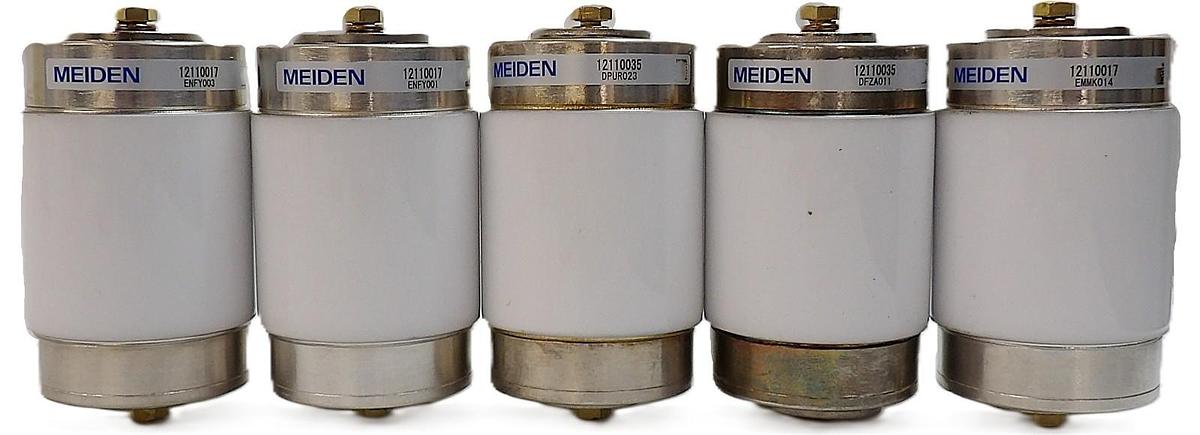 Used Meiden 12110017 12110035 Variable Vacuum Capacitor Lot of 5 Working