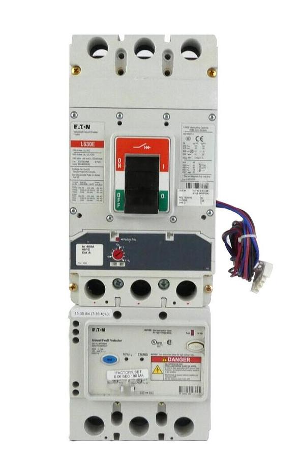 Used Eaton LGE3630NN 3 Pole Industrial Circuit Breaker L630E ELLBN3400W Working
