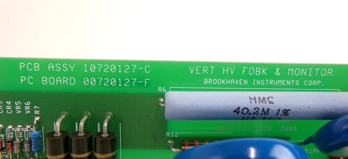 Used Brookhaven Instruments 10720127 Vert HV FDBK & Monitor PCB SCANMASTER II Spare