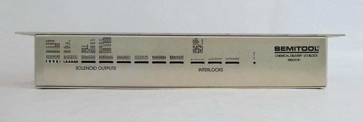 Used Semitool 900C0181 Chemical Delivery I/O Block Assembly Working Surplus