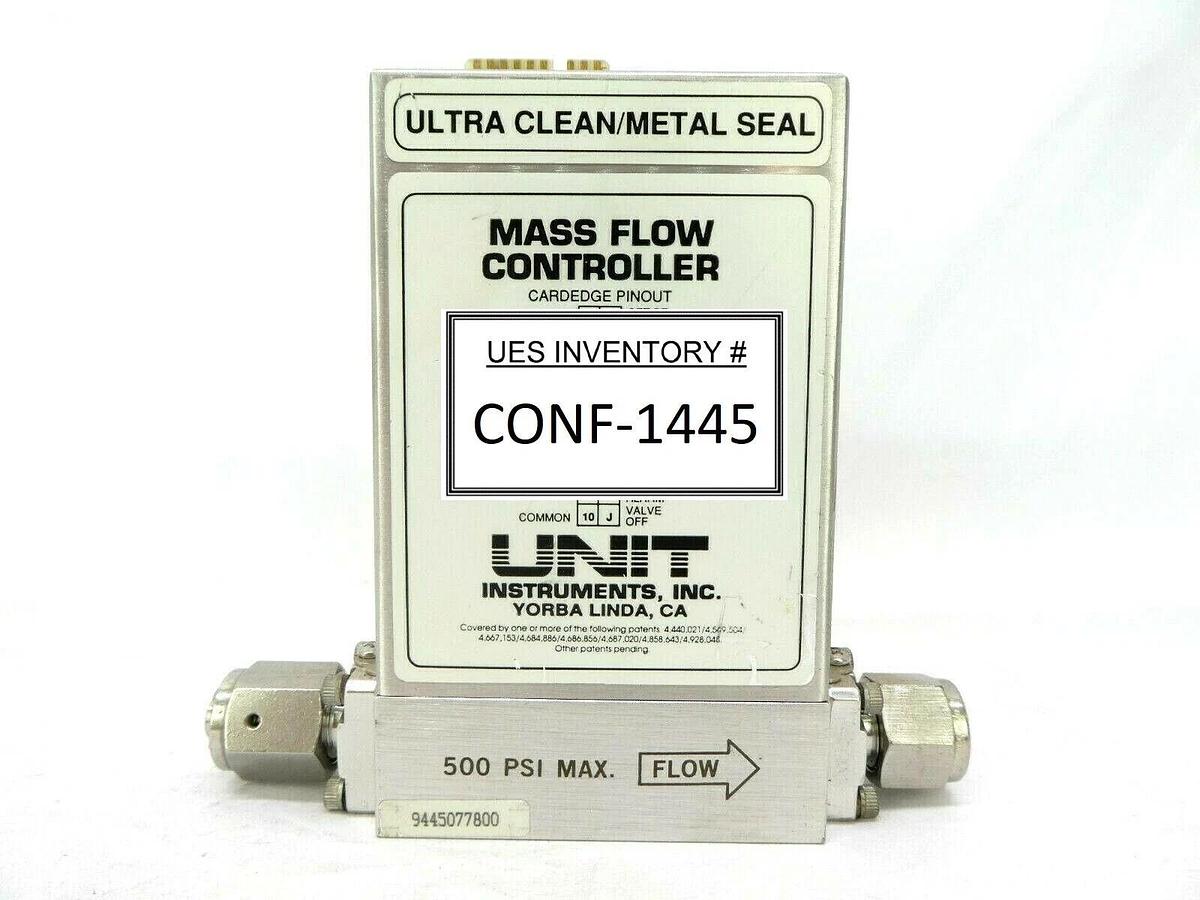 Used UNIT Instruments UFC-8160 Mass Flow Controller MFC 100 SCCM SiH2Cl2 Working