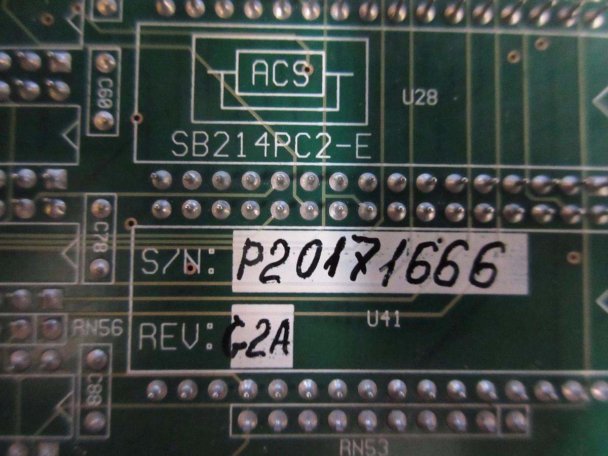 Used A.C.S Electronics SB214PC-E Controller Board PCB Card P.S.-6 NovaScan 840 Used