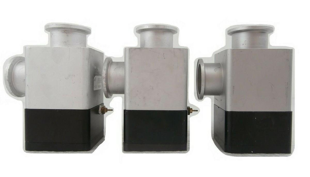 Used Varian L6281-703 Pneumatic Angle Valve NW-40-A/O Reseller Lot of 3 VSEA Working