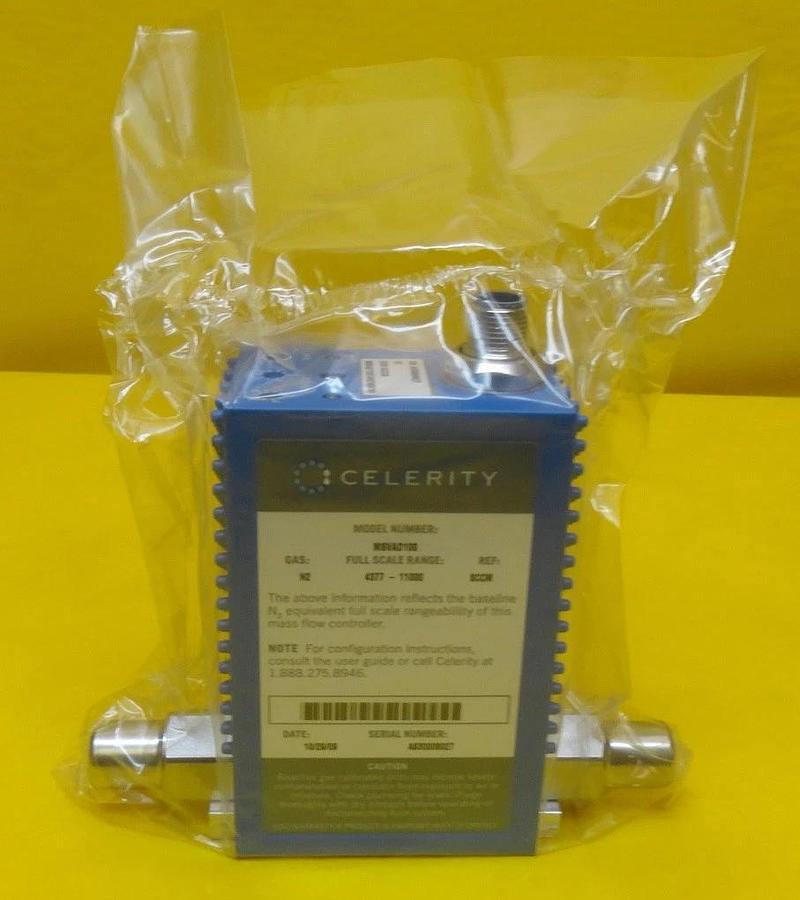 Used Celerity MSVAD100 Mass Flow Controller MFC 49-125310A10 IN2 5000 SCCM H2 New