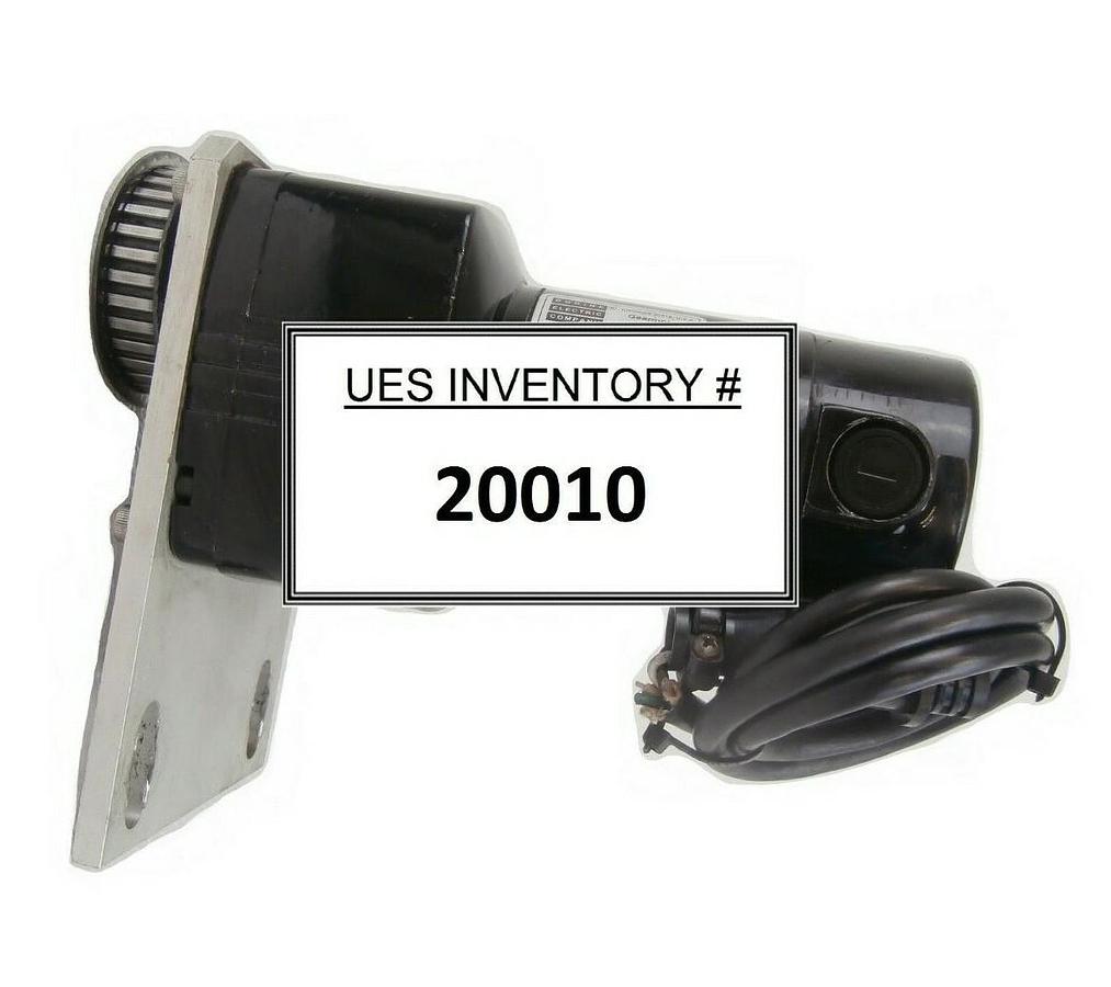Used Bodine Electric 24A2BEPM-D4 DC Gearmotor Loader Assembly Veeco 1201 Working