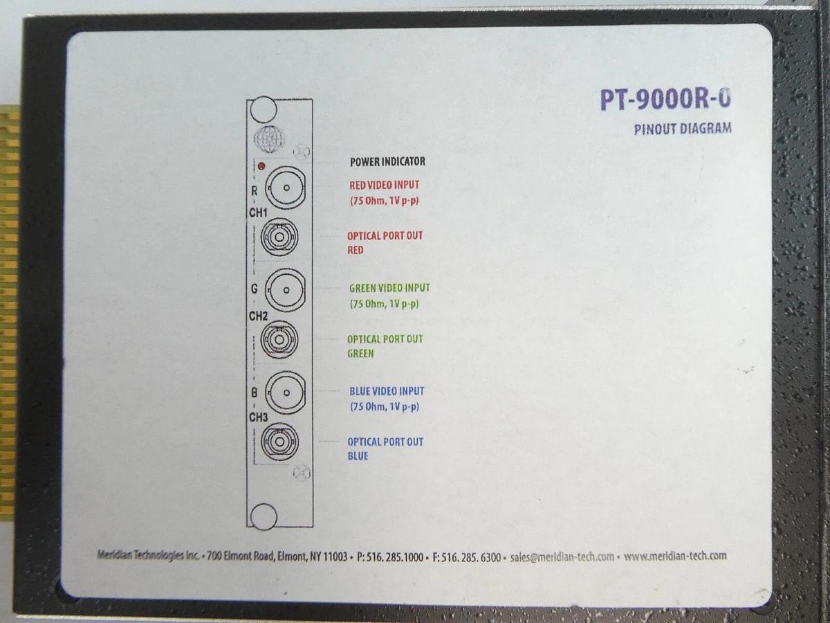 Meridian SR-1060/F Fiber Optic Transmission System PXA-500iR-33/33-0 SR-1002 New