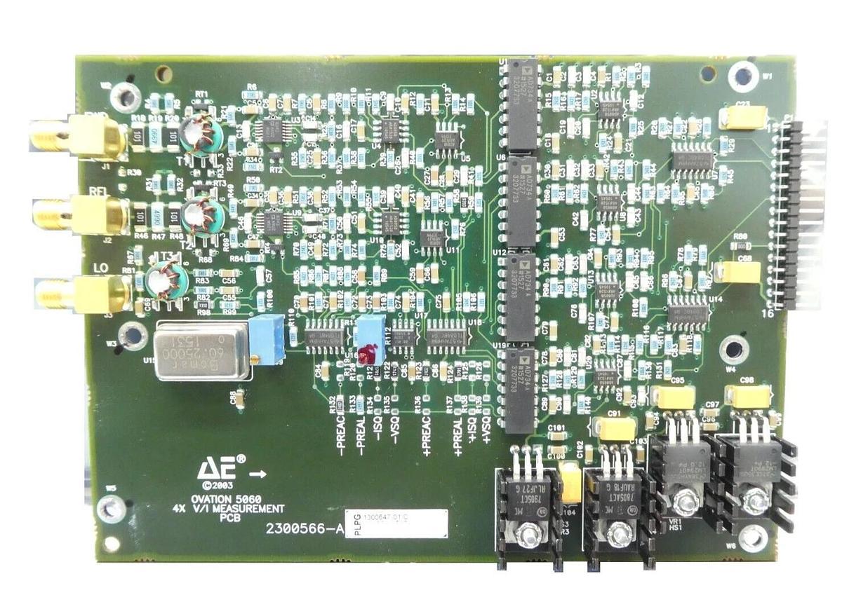 Used AE Advanced Energy 2300566-A Ovation 5060 4X V/I Measurement PCB 1300647 Working