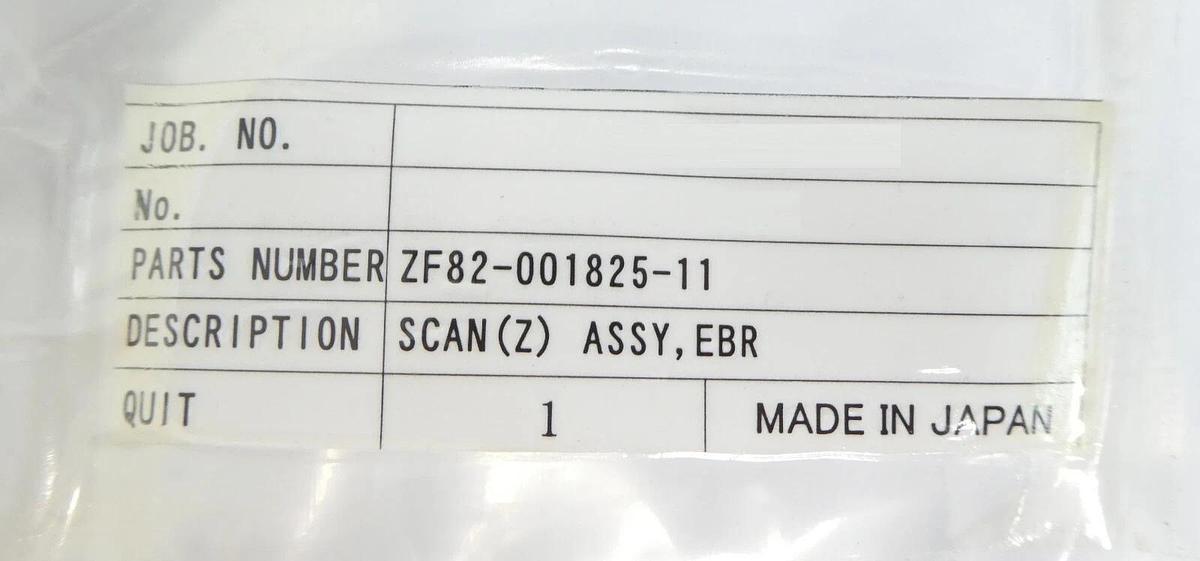 Used TEL Tokyo Electron ZF82-001825-11 Scan (Z) Assembly EBR Lithius Working