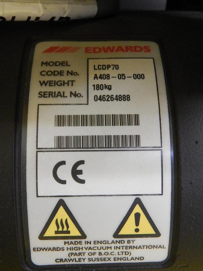Used iL70N Edwards NRB4-46-945 Dry Vacuum Pump 50310 Hours Copper Cu Tested Working