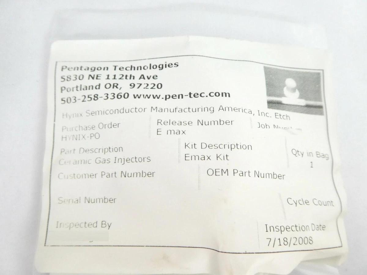 AMAT Applied Materials Ceramic Injector Emax Kit Reseller Lot of 58 New Surplus