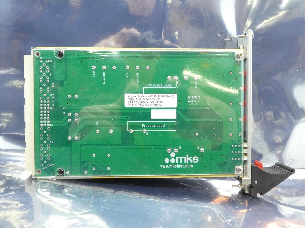 Used TeNTA PWRS-0721 cPCI Power Board PCB Card MKS AS00721-06 AMAT 0190-28493 Working