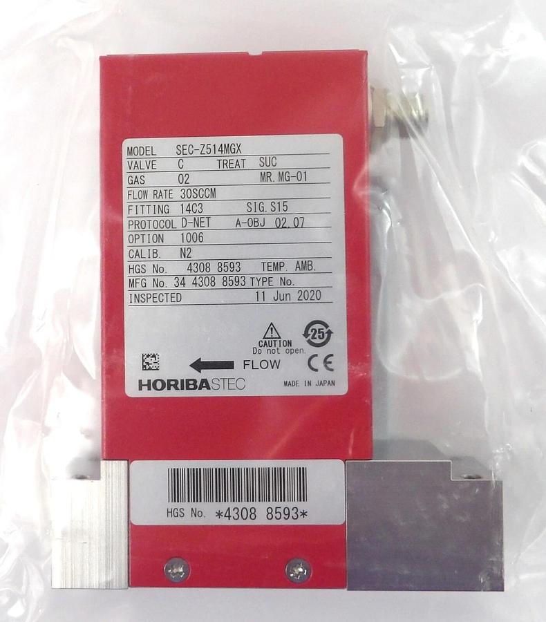 Used Horiba STEC SEC-Z514MGX Mass Flow Controller MFC Z500 30 SCCM O2 New Surplus