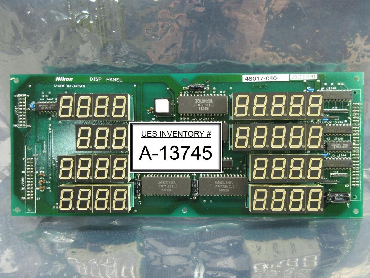 Used Nikon 4S017-040 Display Panel Board PCB DISP PANEL NSR System Used Working