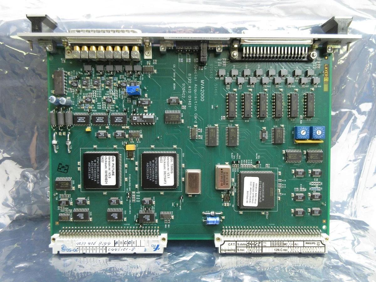 Used Philips 8122 410 01401 Special Acquisition Card MVA2000 Nikon NSR-S204B Used