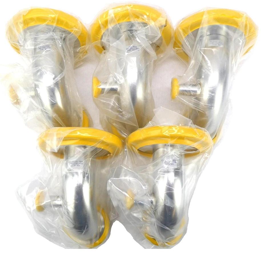 Used MKS Instruments 914-12011-00 High Vacuum Elbow ISO100 ISO-K to NW50 Lot of 5 New