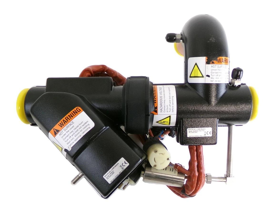 Used Inficon 0190-23500 Heated Inline Valve Assembly MP040-2 Working