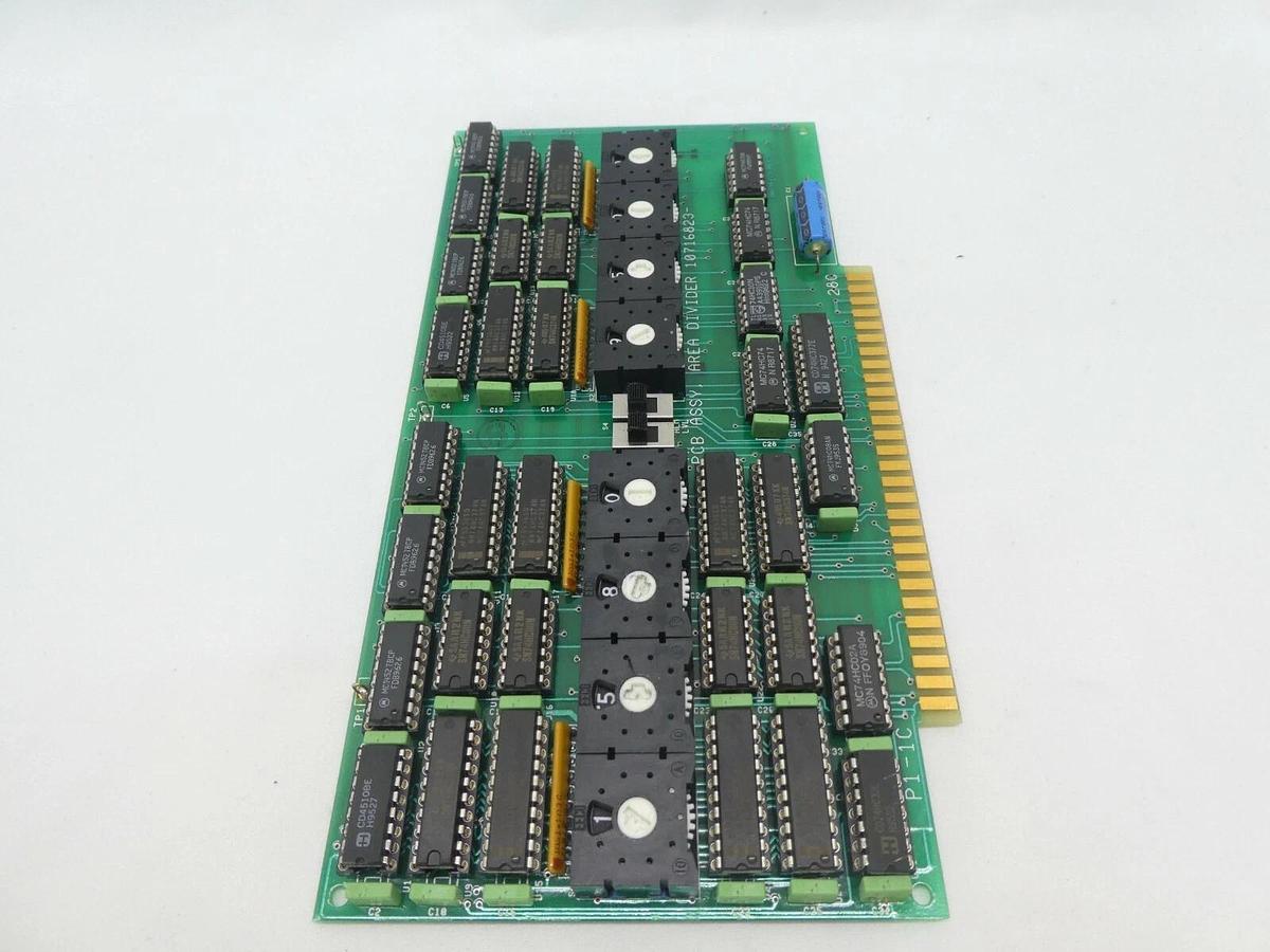 Used Varian Semiconductor VSEA 10716823 Area Divider PCB Card Working Surplus