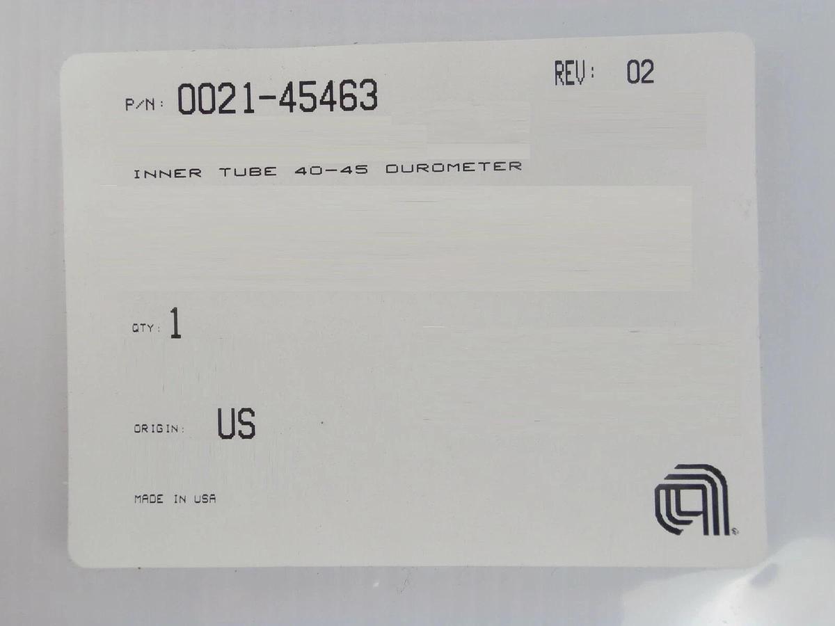 AMAT Applied Materials 0021-45463 Inner Tube 40-45 Durometer New Surplus