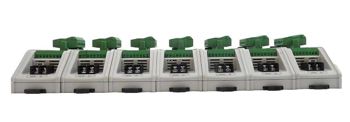 Used Keyence N-R4 Communication Sensor Amplifier Reseller Lot of 7 Working Surplus